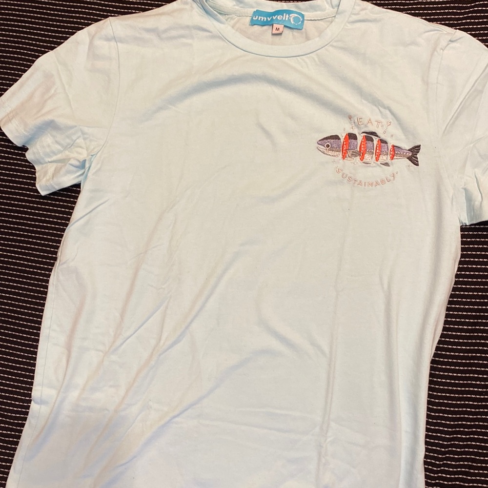 Short sleeve blue top